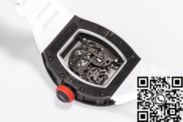 BBR Factory RM055 Watch Richard Mille White Rubber Strap