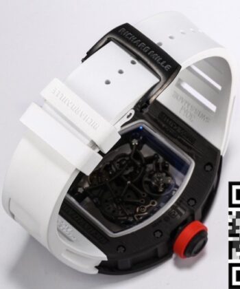 BBR Factory RM055 Watch Richard Mille White Rubber Strap