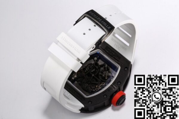 BBR Factory RM055 Watch Richard Mille White Rubber Strap
