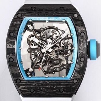 BBR Factory Men RM055 Richard Mille Blue Dial White Rubber