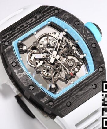 BBR Factory Men RM055 Richard Mille Blue Dial White Rubber
