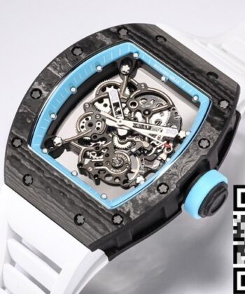 BBR Factory Men RM055 Richard Mille Blue Dial White Rubber
