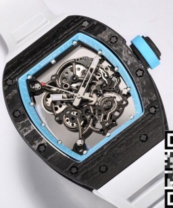 BBR Factory Men RM055 Richard Mille Blue Dial White Rubber