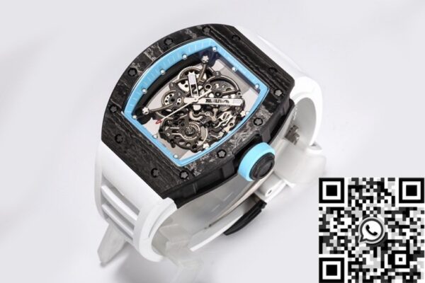 BBR Factory Men RM055 Richard Mille Blue Dial White Rubber