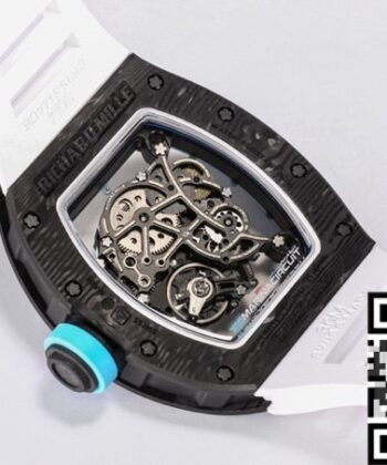 BBR Factory Men RM055 Richard Mille Blue Dial White Rubber