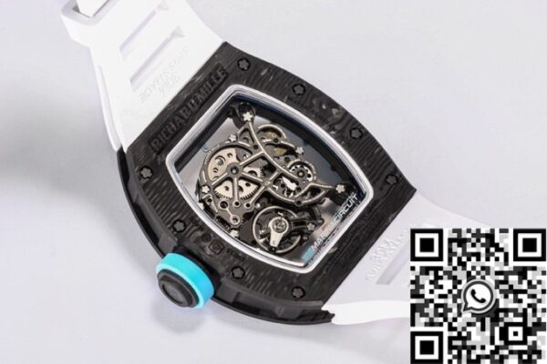 BBR Factory Men RM055 Richard Mille Blue Dial White Rubber