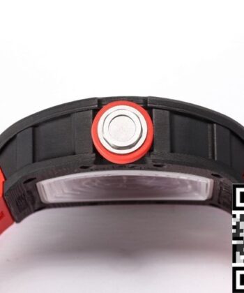 Richard Mille RM055 Fake Red Rubber Strap Watch BBR Factory