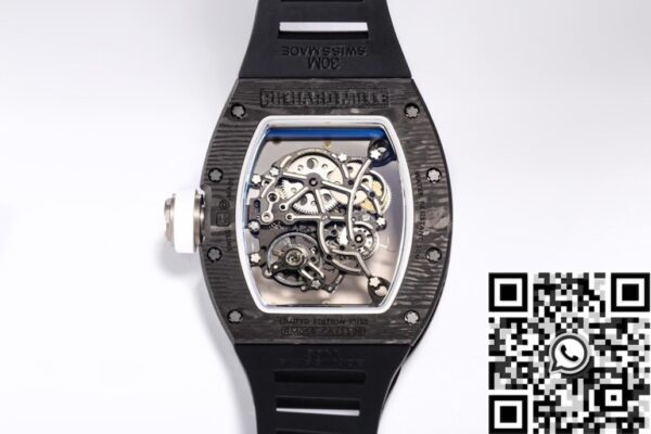 BBR Factory Fake RM055 Richard Mille White Dial Watch