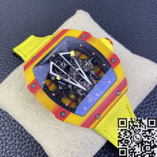 BBR Factory RM27-03 Richard Mille Tourbillon Yellow Strap Watch