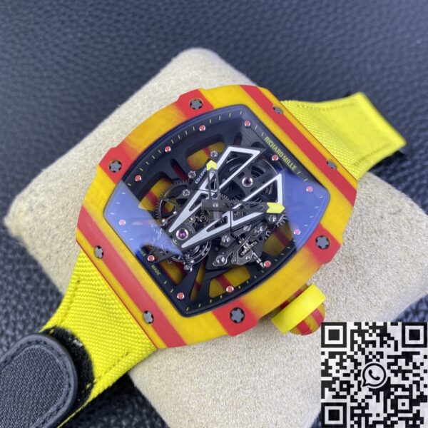 BBR Factory RM27-03 Richard Mille Tourbillon Yellow Strap Watch