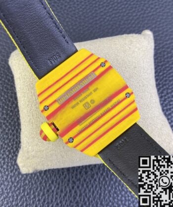 BBR Factory RM27-03 Richard Mille Tourbillon Yellow Strap Watch