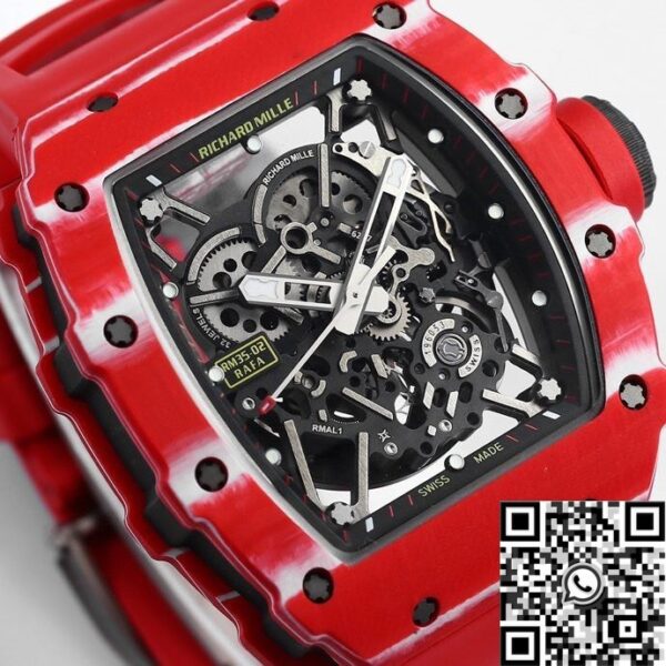 Richard Mille RM35-02 Red Carbon Fiber Case BBR Factory