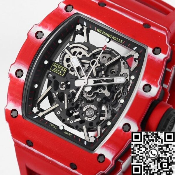 Richard Mille RM35-02 Red Carbon Fiber Case BBR Factory