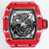 RM35-02 Replica Watch Richard Mille White Strap Carbon Fiber