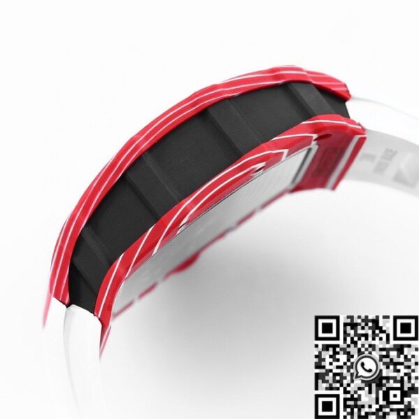 RM35-02 Replica Watch Richard Mille White Strap Carbon Fiber