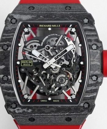 RM35-02 Fake Watch Richard Mille Red Strap BBR Factory