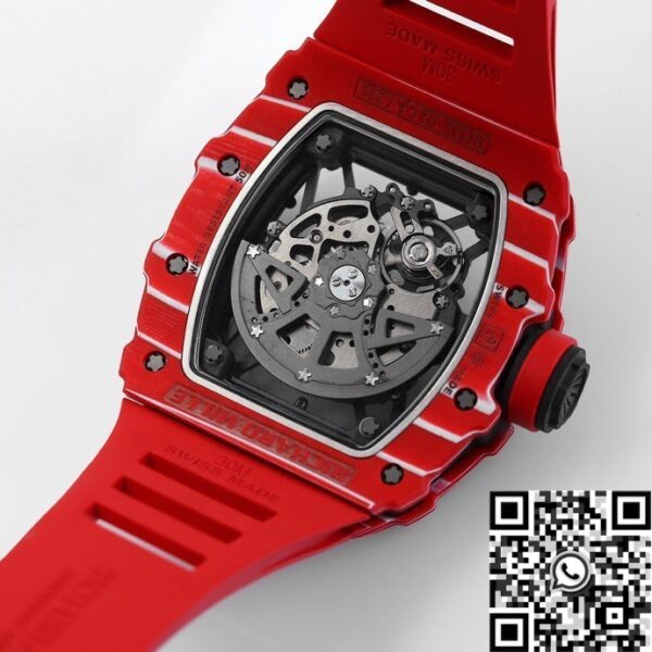 RM35-02 Fake Watch Richard Mille Red Strap BBR Factory
