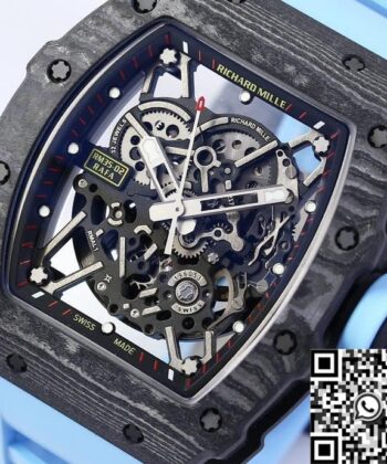 RM35-02 Watch Replica Richard Mille Blue Strap BBR Factory