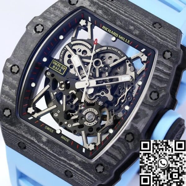 RM35-02 Watch Replica Richard Mille Blue Strap BBR Factory
