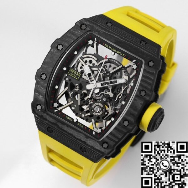 RM35-02 Watch Copy Richard Mille Yellow Strap BBR Factory