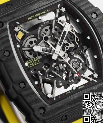 RM35-02 Watch Copy Richard Mille Yellow Strap BBR Factory
