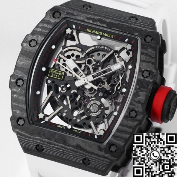 Richard Mille RM35-02 Copy White Strap Watch BBR Factory