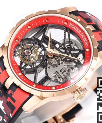 Roger Dubuis Excalibur RDDBEX0393 Red Camouflage Strap
