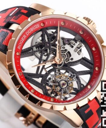 Roger Dubuis Excalibur RDDBEX0393 Red Camouflage Strap