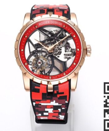 Roger Dubuis Excalibur RDDBEX0393 Red Camouflage Strap