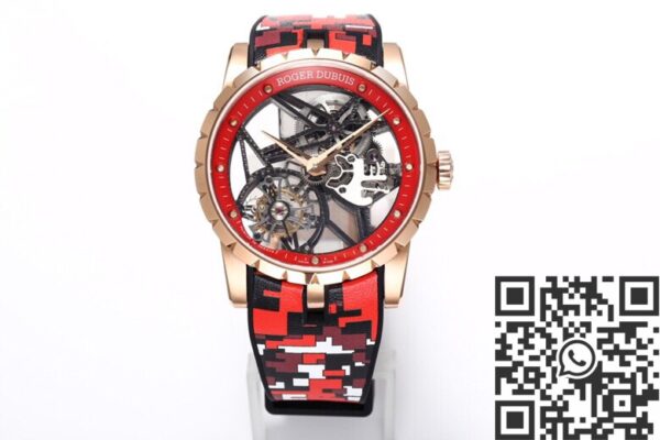 Roger Dubuis Excalibur RDDBEX0393 Red Camouflage Strap