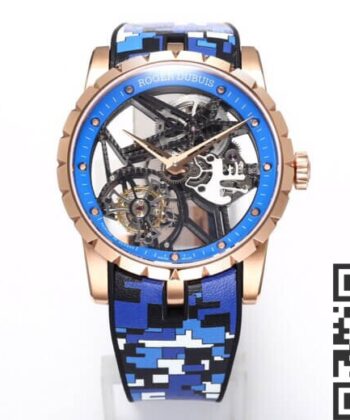 Roger Dubuis Excalibur Watch RDDBEX0393 Blue Watchband