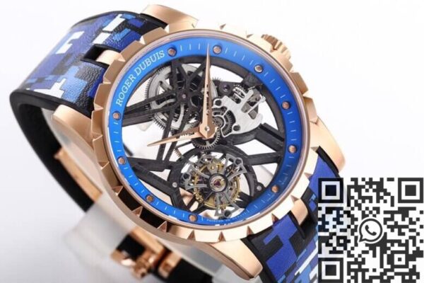 Roger Dubuis Excalibur Watch RDDBEX0393 Blue Watchband