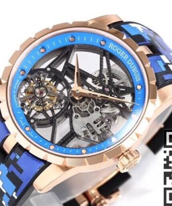 Roger Dubuis Excalibur Watch RDDBEX0393 Blue Watchband