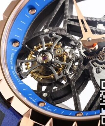 Roger Dubuis Excalibur Watch RDDBEX0393 Blue Watchband