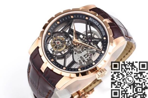 Roger Dubuis Excalibur Replica RDDBEX0393 Rose Gold Case