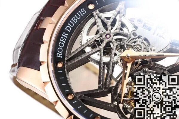 Roger Dubuis Excalibur Replica RDDBEX0393 Rose Gold Case
