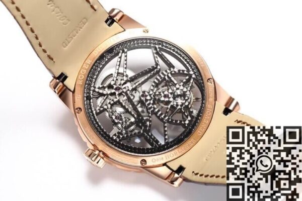 Roger Dubuis Excalibur Replica RDDBEX0393 Rose Gold Case