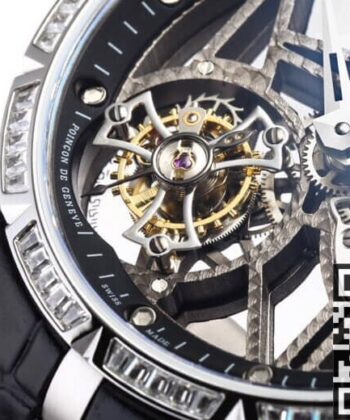 Fake Roger Dubuis Excalibur RDDBEX0393 Diamond Case Watch