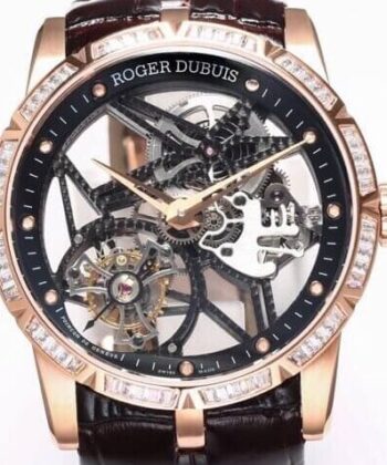 Excalibur Watch Roger Dubuis RDDBEX0393 Rose Gold Diamond