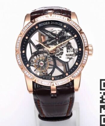 Excalibur Watch Roger Dubuis RDDBEX0393 Rose Gold Diamond