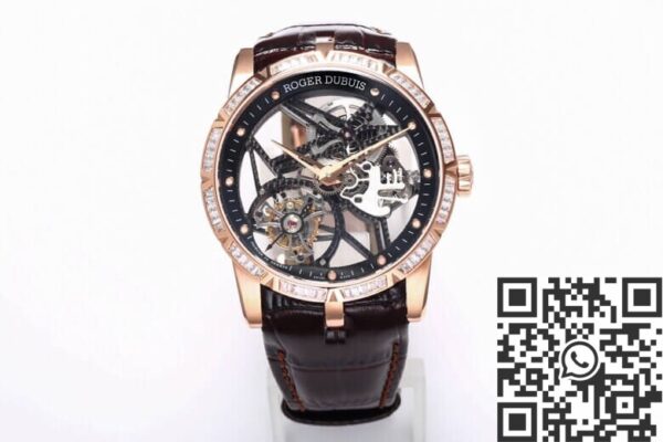 Excalibur Watch Roger Dubuis RDDBEX0393 Rose Gold Diamond