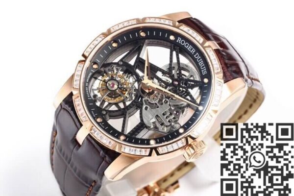 Excalibur Watch Roger Dubuis RDDBEX0393 Rose Gold Diamond