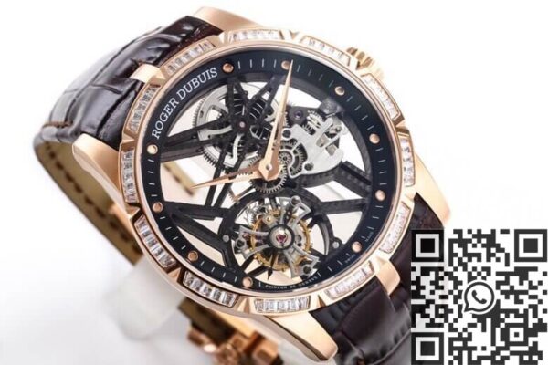 Excalibur Watch Roger Dubuis RDDBEX0393 Rose Gold Diamond
