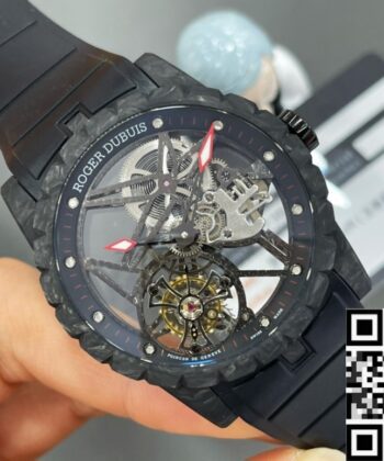 Roger Dubuis DBEX0577 Excalibur Black Strap BBR Factory