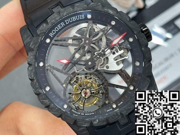 Roger Dubuis DBEX0577 Excalibur Black Strap BBR Factory