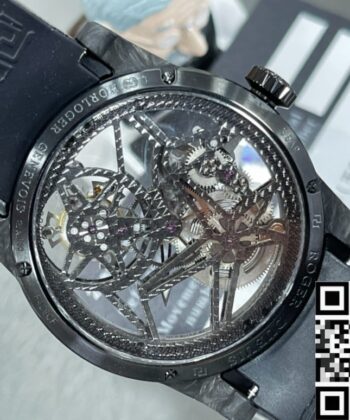 Roger Dubuis DBEX0577 Excalibur Black Strap BBR Factory