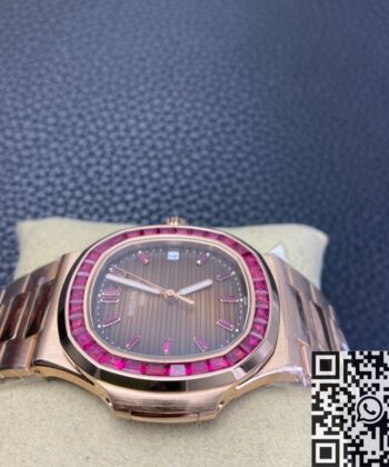 Patek Philippe Nautilus Gold​ 5711 Red Diamond PPF Custom