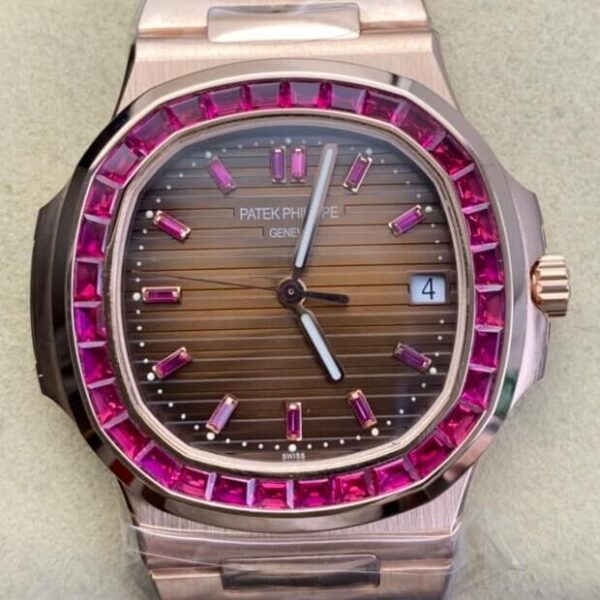 Patek Philippe Nautilus Gold​ 5711 Red Diamond PPF Custom