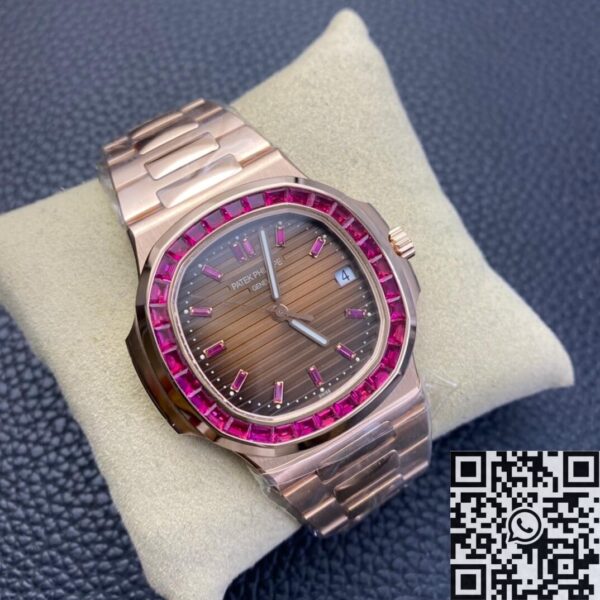 Patek Philippe Nautilus Gold​ 5711 Red Diamond PPF Custom
