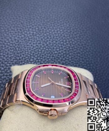 Patek Philippe Nautilus Gold​ 5711 Red Diamond PPF Custom